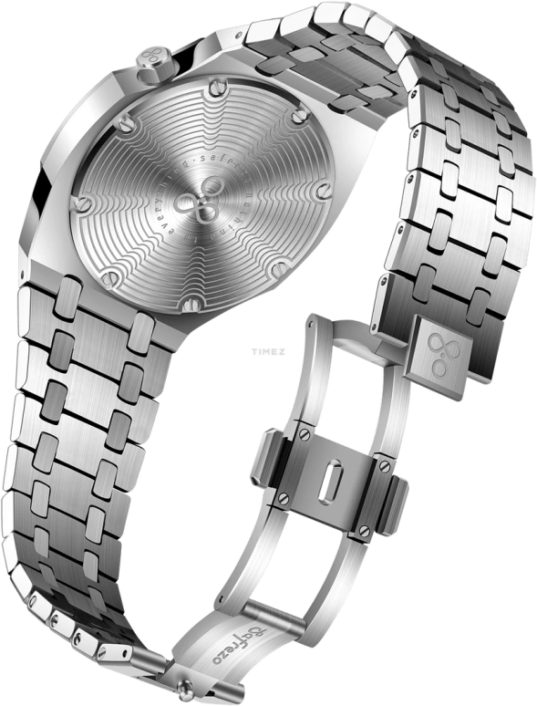 Safrezo,曲线橡树 38x39.60毫米,38x39.60毫米,不锈钢,粉色,自动上弦,蓝宝石,其他,CO,CO-C01-S