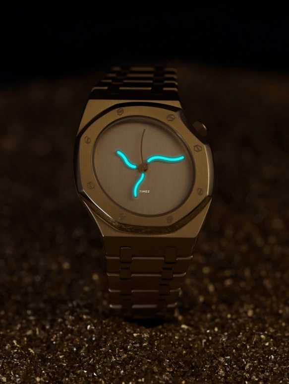 Safrezo,曲线橡树 38x39.60毫米,38x39.60毫米,不锈钢,黄金色,自动上弦,蓝宝石,其他,CO,CO-A03-G