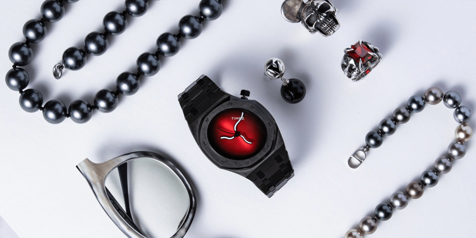 Safrezo,曲线橡树 38x39.60毫米,38x39.60毫米,不锈钢,黑色,红色,自动上弦,蓝宝石,其他,CO,CO-B02-B