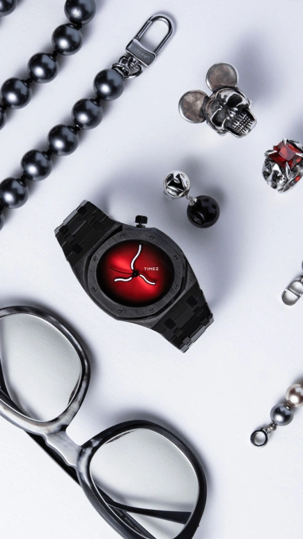 Safrezo,曲线橡树 38x39.60毫米,38x39.60毫米,不锈钢,黑色,红色,自动上弦,蓝宝石,其他,CO,CO-B02-B