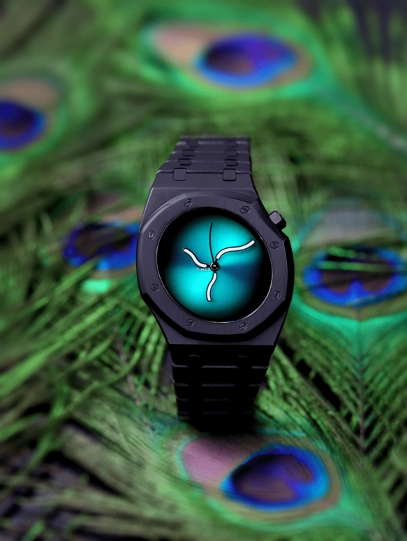 Safrezo,曲线橡树 38x39.60毫米,38x39.60毫米,不锈钢,绿色,自动上弦,蓝宝石,其他,CO,CO-B01-B