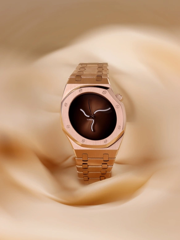 Safrezo,曲线橡树 38x39.60毫米,38x39.60毫米,不锈钢,棕色,自动上弦,蓝宝石,其他,CO,CO-B03-R