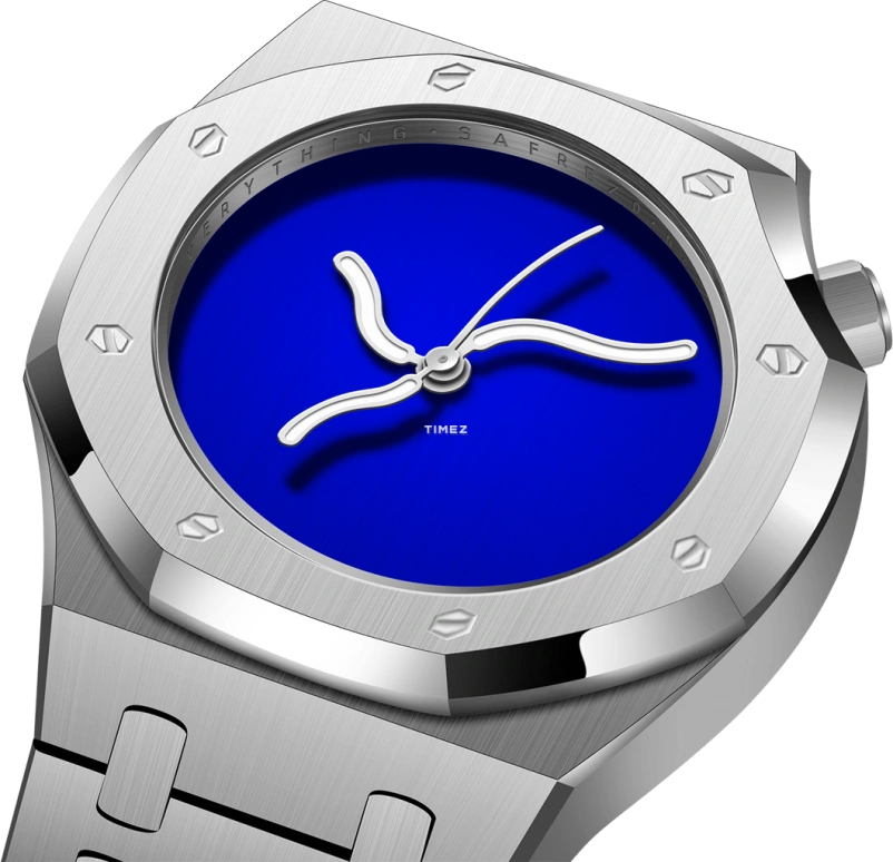 Safrezo,曲线橡树 38x39.60毫米,38x39.60毫米,不锈钢,蓝色,自动上弦,蓝宝石,其他,CO,CO-A02-S