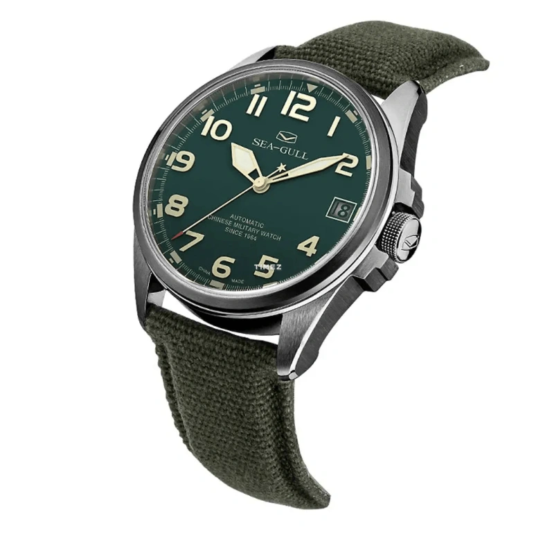 Sea-Gull,Other 43mm,43mm,Stainless Steel,Green,Automatic,Day,Sapphire,Crystal Glass,D813,D813.581