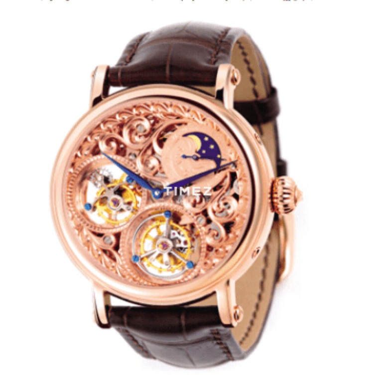 Sea-Gull,Collector 40mm,40mm,Rose Gold,Skeleton,Handwound,Tourbillon,Sapphire,Crystal Glass,ST8080GK