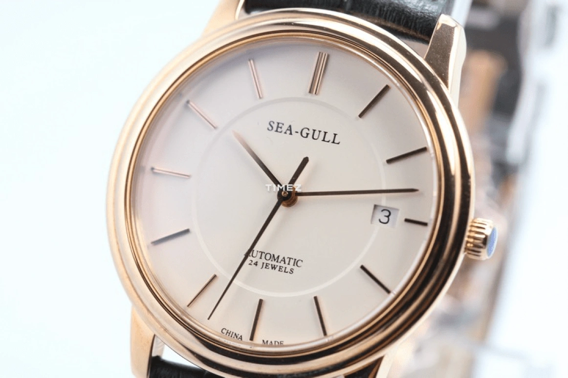 Sea-Gull,Slim 38mm,38mm,Stainless Steel,White,Automatic,Day,Sapphire,M201SG