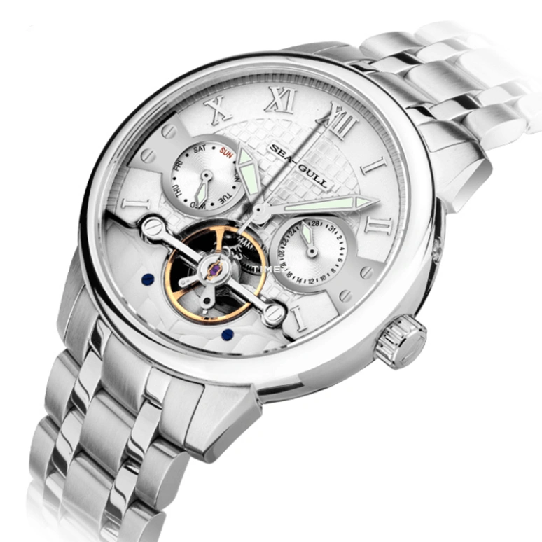 Sea-Gull,Other 41mm,41mm,Stainless Steel,White,Automatic,Date,Day,816,816.414