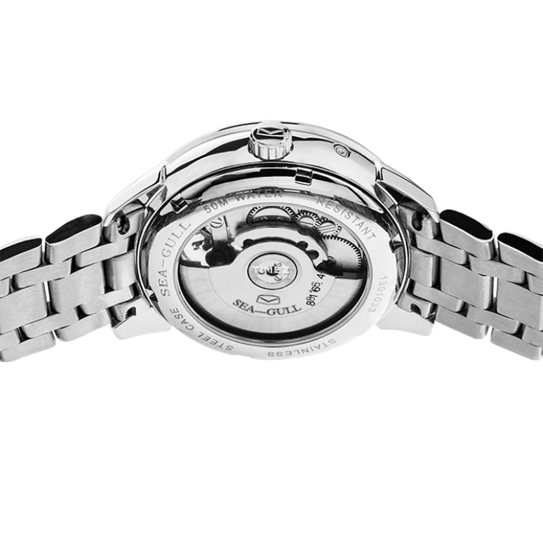 Sea-Gull,Other 41mm,41mm,Stainless Steel,White,Automatic,Date,Day,816,816.414