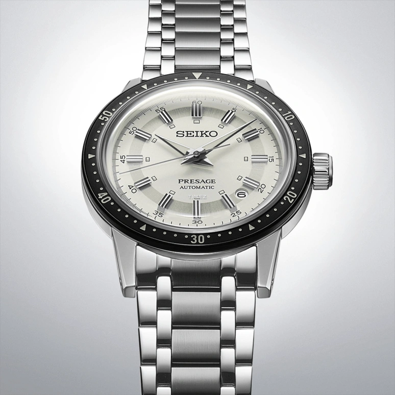 Seiko,Presage 39.50mm,39.50mm,Stainless Steel,White,Automatic,Day,Dule Time,Anti-magnetic,SARY235