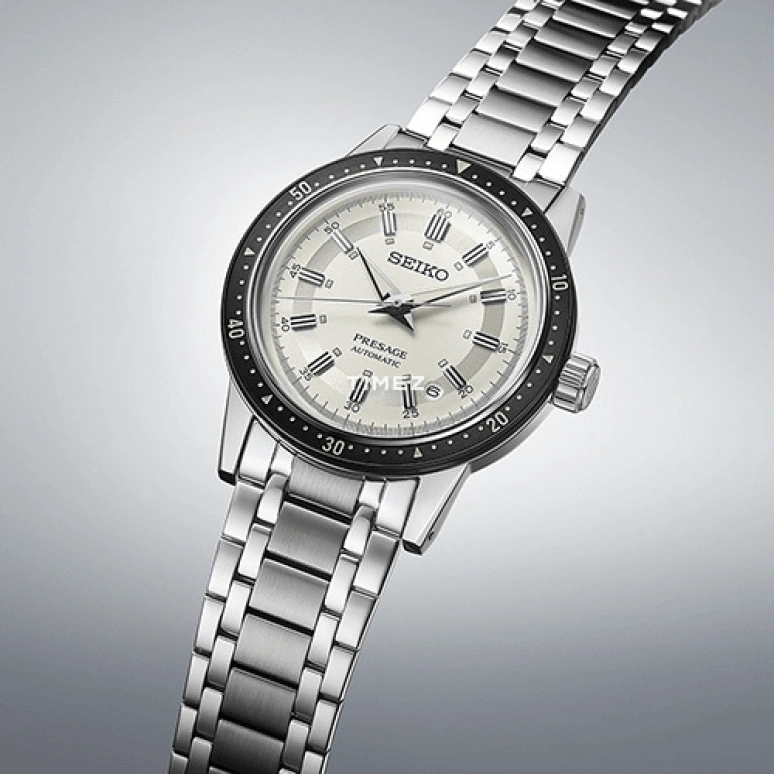 Seiko,Presage 39.50mm,39.50mm,Stainless Steel,White,Automatic,Day,Dule Time,Anti-magnetic,SARY235