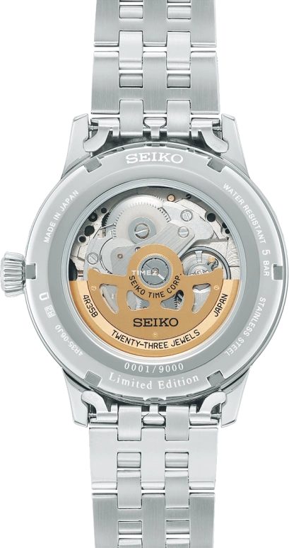 Seiko,Presage 40.50mm,40.50mm,Stainless Steel,Black,Automatic,Day,41hours,SRPK93J1