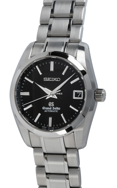 Seiko,Mechanical 37mm,37mm,Stainless Steel,Black,Automatic,Day,Sapphire,Crystal Glass,SBGR053