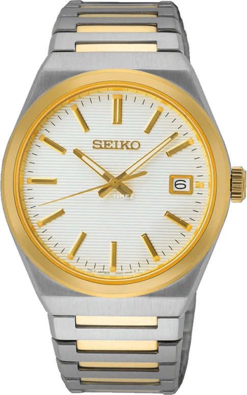 Seiko,men 38.90mm,38.90mm,Stainless Steel,White,Quartz,Day,Anti-magnetic,SUR558