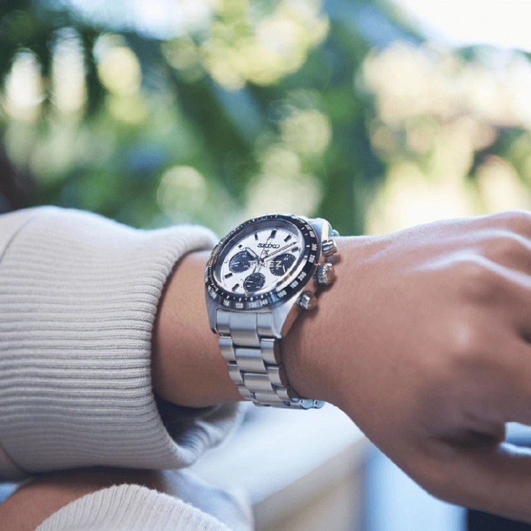 精工,Prospex 39毫米,39毫米,精钢,白色,石英,计时,日历,太阳能充电,SSC813P1