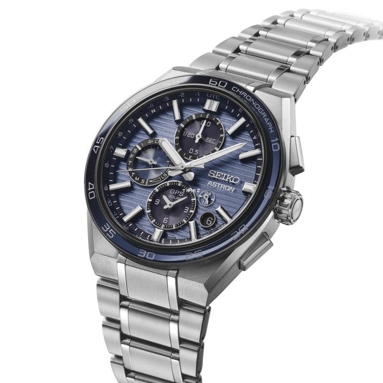 精工,Astron 44.10毫米,44.10毫米,钛,蓝色,黑色,石英,计时,万年历,日历,动力储存指示,自制机芯,蓝宝石,水晶玻璃,SSH175J1