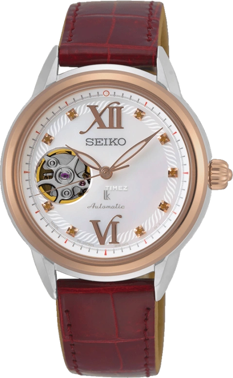 Seiko,Lukia 34mm,34mm,Stainless Steel,White,Automatic,In-house Caliber,Sapphire,Crystal Glass,SSA790J1