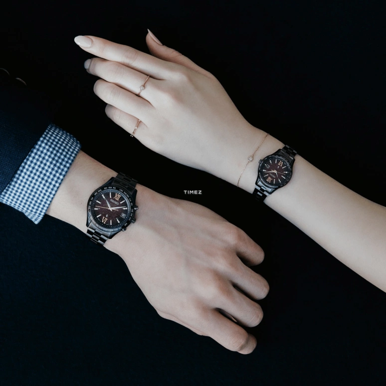 Seiko,Lukia 38.40mm,38.40mm,Stainless Steel,Black,Quartz,Day,World Time,Solar Charging,Anti-magnetic,In-house Caliber,Sapphire,SSVH037