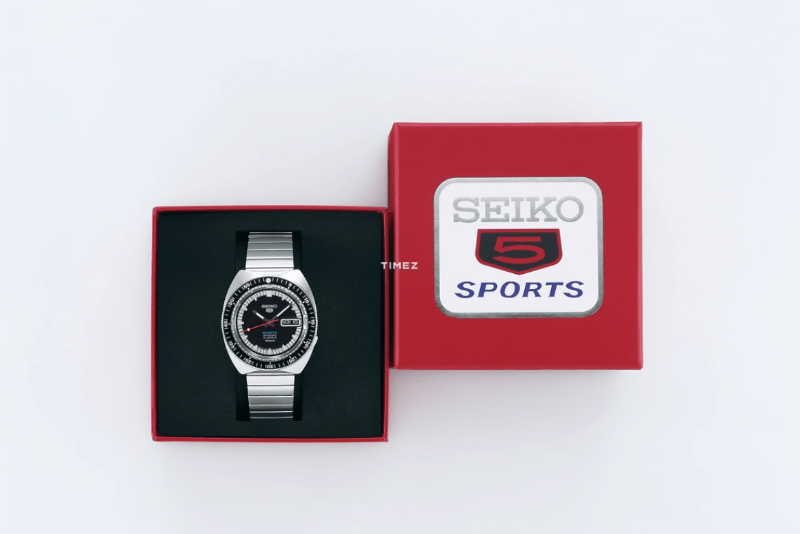 Seiko,5 Sports 39.50mm,39.50mm,Stainless Steel,Black,Automatic,Date,Day,SRPK17
