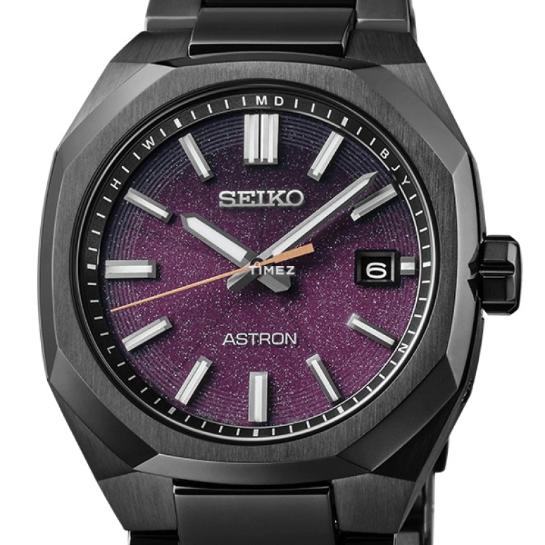 精工,Astron 39.60毫米,39.60毫米,钛,紫色,石英,日历,防磁,SBXY091