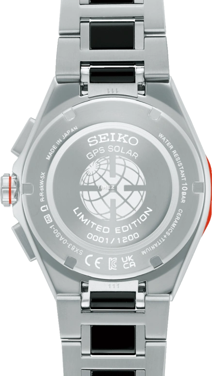 精工,Astron 43.40毫米,43.40毫米,钛,铝合金,陶瓷,银色,石英,计时,万年历,星期历,日历,自制机芯,蓝宝石,水晶玻璃,SBXC183