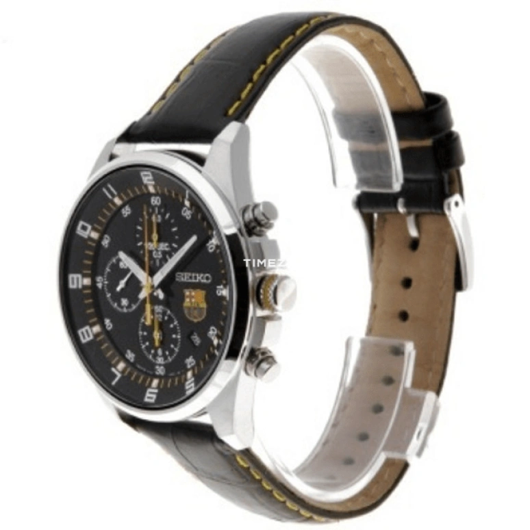 精工,Chronograph 43毫米,43毫米,不锈钢,黑色,石英,计时,日历,SNDD25J1