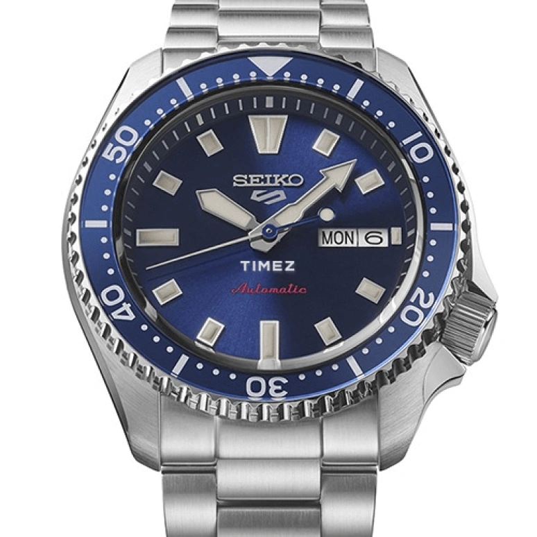 Seiko,5 Sports 42.50mm,42.50mm,Stainless Steel,Blue,Automatic,Date,Day,Anti-magnetic,SBSA303
