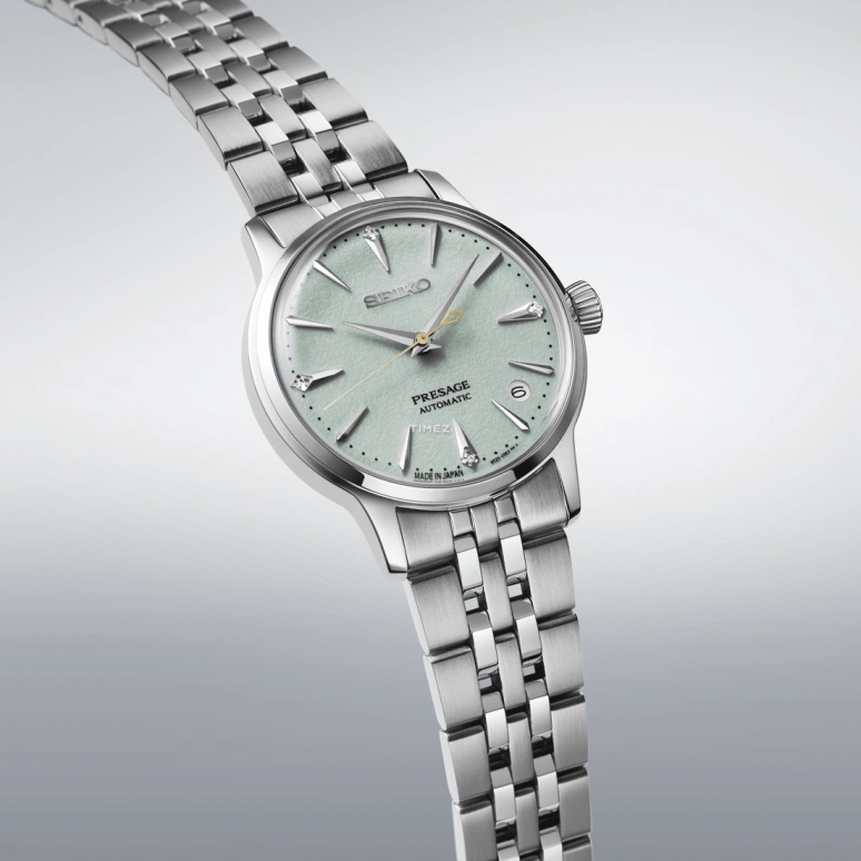 Seiko,Presage 34x40.40mm,34x40.40mm,Stainless Steel,Green,Automatic,Day,Anti-magnetic,SRRY051
