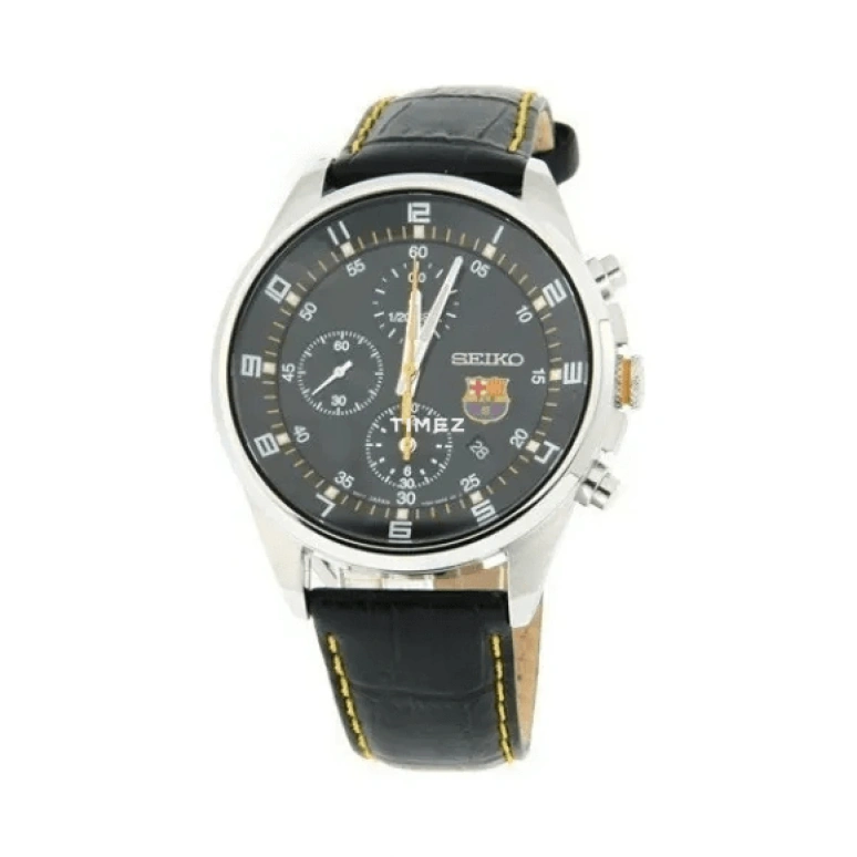 精工,Chronograph 43毫米,43毫米,不锈钢,黑色,石英,计时,日历,SNDD25J1