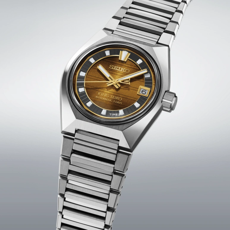Seiko,King Seiko 41mm,41mm,Stainless Steel,Brown,Handwound,Day,Anti-magnetic,SDKV007