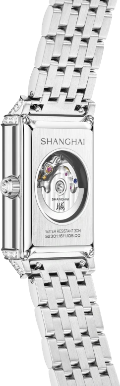 上海,摩登 25x41.20毫米,25x41.20毫米,精钢,白色,自动上弦,36小时,自制机芯,S2301,S2301.1611.064.01