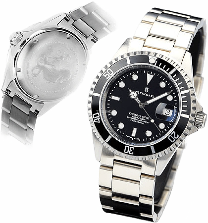 Steinhart,潜水员 42毫米,42毫米,不锈钢,黑色,自动上弦,计时,星期历,T0204