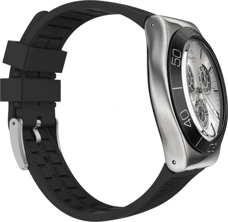 Swatch,IRONY 43mm,43mm,Stainless Steel,Black,Silver,YVS486
