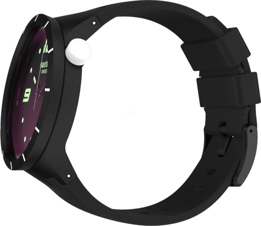 Swatch,THE BOLD 47mm,47mm,Plastic,Gradient,Purple,Sapphire,Crystal Glass,SO27B119
