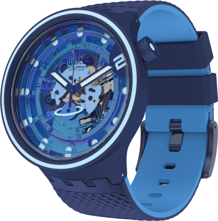 Swatch,Other 47mm,47mm,Sapphire,Crystal Glass,SB01N101