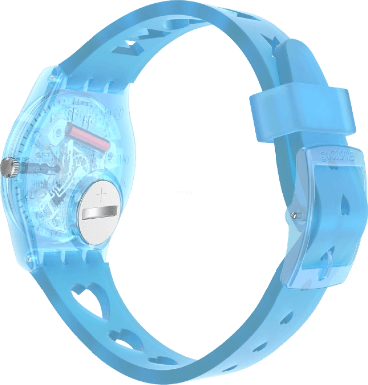 Swatch,Originals 34mm,34mm,Plastic,Blue,Open,GZ353