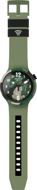 Swatch,Other 47mm,47mm,Bio-sourced,Green,Skeleton,Quartz,Sapphire,Crystal Glass,Round,SB05G108,SB05G108-5300