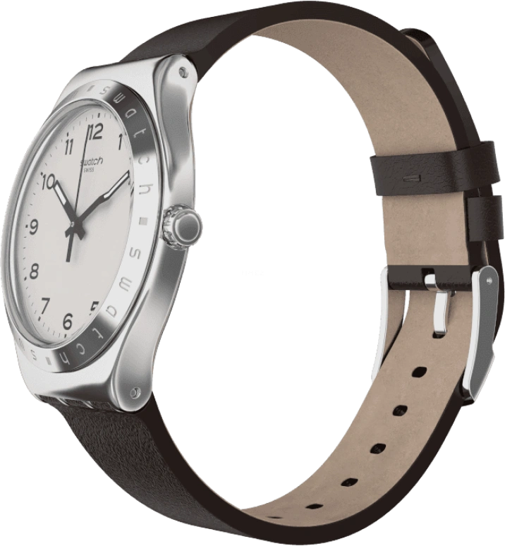 Swatch,IRONY 42.70mm,42.70mm,Stainless Steel,Silver White,YWS101