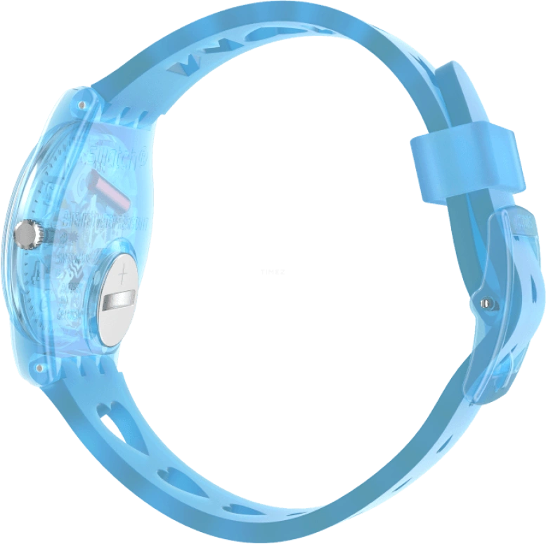 Swatch,Originals 34mm,34mm,Plastic,Blue,Open,GZ353