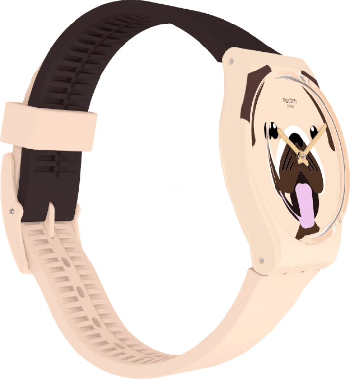 Swatch,Originals 34mm,34mm,Plastic,Yellow,Quartz,Round,GT109