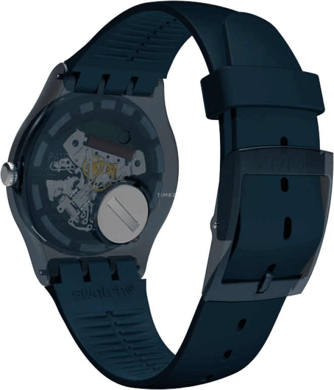 Swatch,CLASSIC 41mm,41mm,Plastic,Blue,SUON700