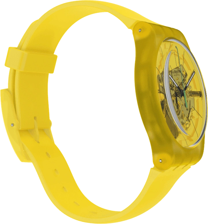 Swatch,Originals 41x47.40mm,41x47.40mm,Plastic,Yellow,SUOJ108