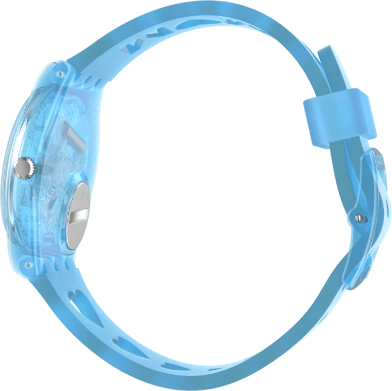 Swatch,Originals 34mm,34mm,Plastic,Blue,Open,GZ353