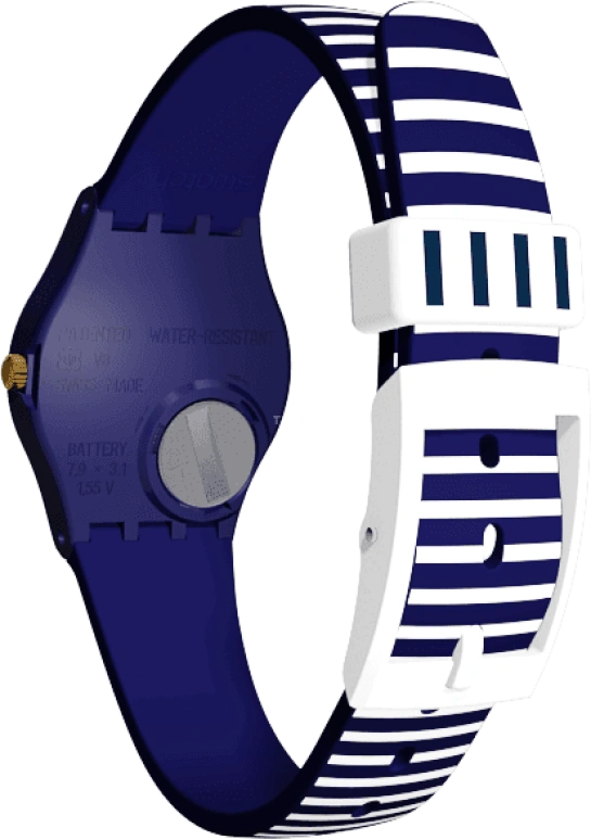 Swatch,Originals 25mm,25mm,Plastic,Blue,Sapphire,Crystal Glass,LN153