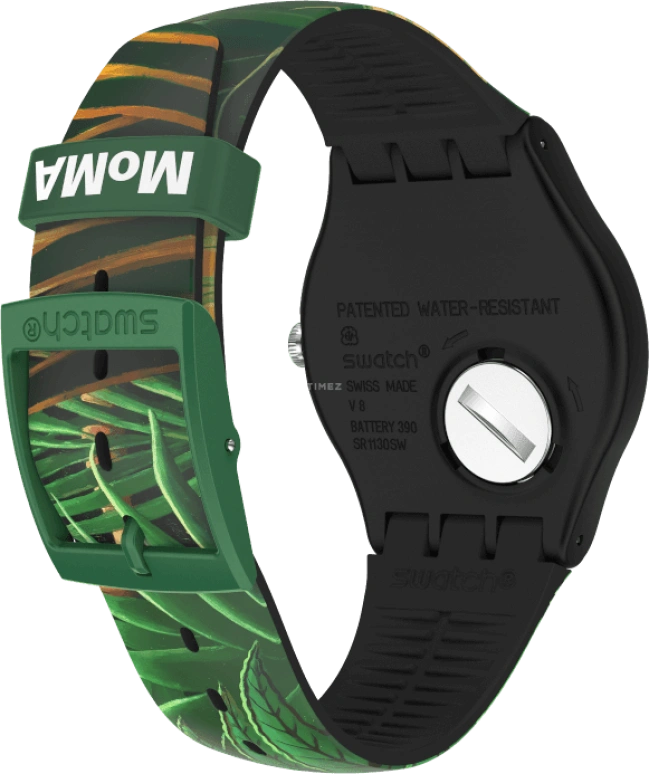 Swatch,Originals 41mm,41mm,Plastic,Green,Quartz,Round,SUOZ333