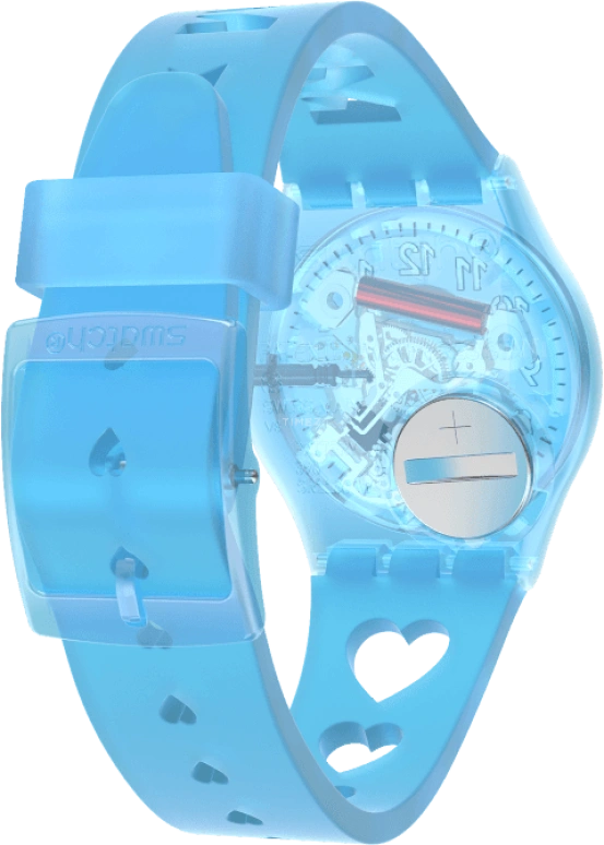 Swatch,Originals 34mm,34mm,Plastic,Blue,Open,GZ353