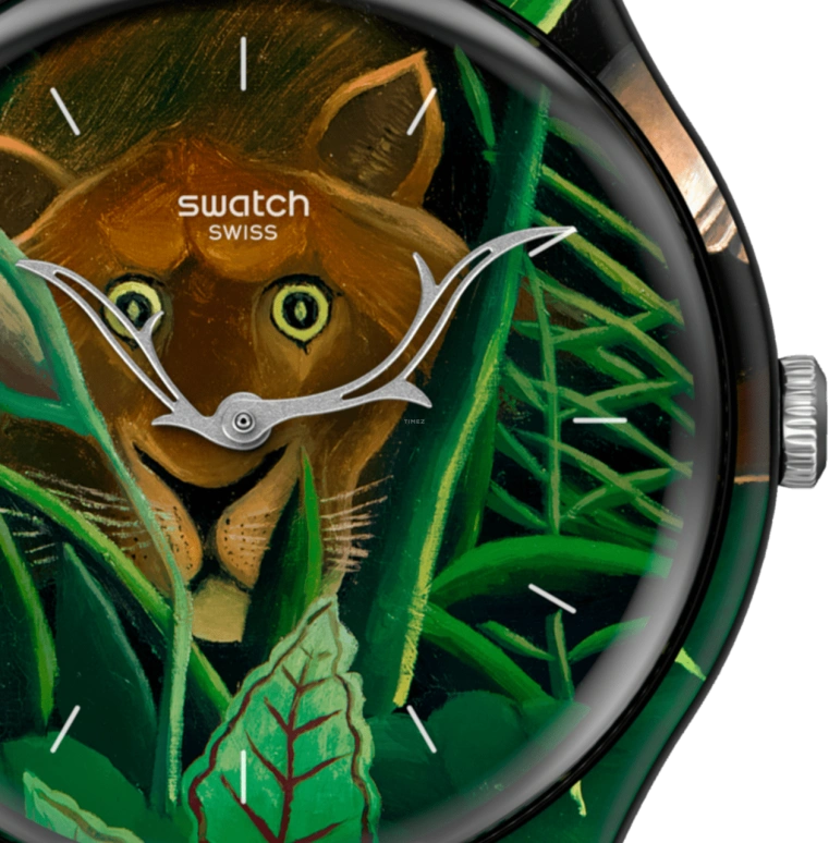 Swatch,Originals 41mm,41mm,Plastic,Green,Quartz,Round,SUOZ333