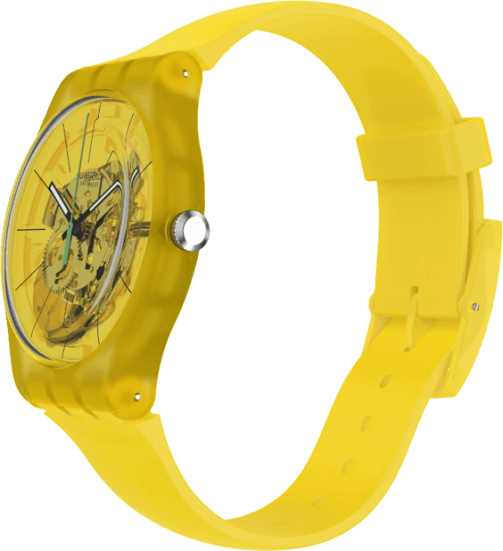 Swatch,Originals 41x47.40mm,41x47.40mm,Plastic,Yellow,SUOJ108