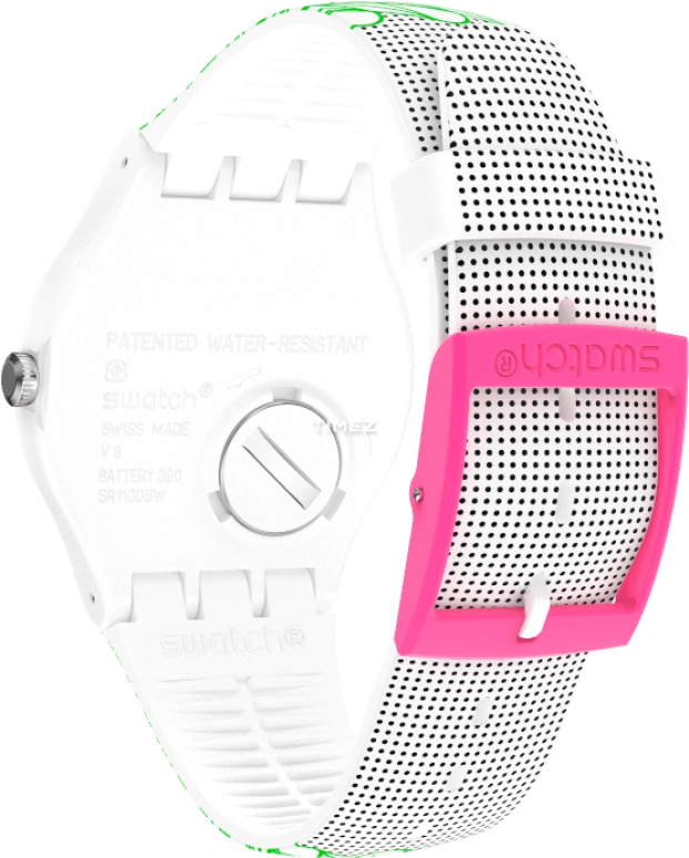 Swatch,Originals 41mm,41mm,Plastic,Green,Quartz,Round,SUOZ208