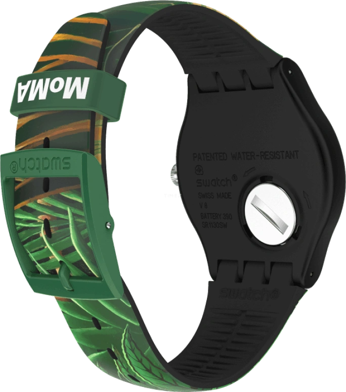 Swatch,Originals 41mm,41mm,Plastic,Green,Quartz,Round,SUOZ333