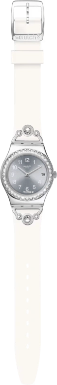 Swatch,IRONY 33mm,33mm,Stainless Steel,Silver,Quartz,Day,Tonneau,YLS463